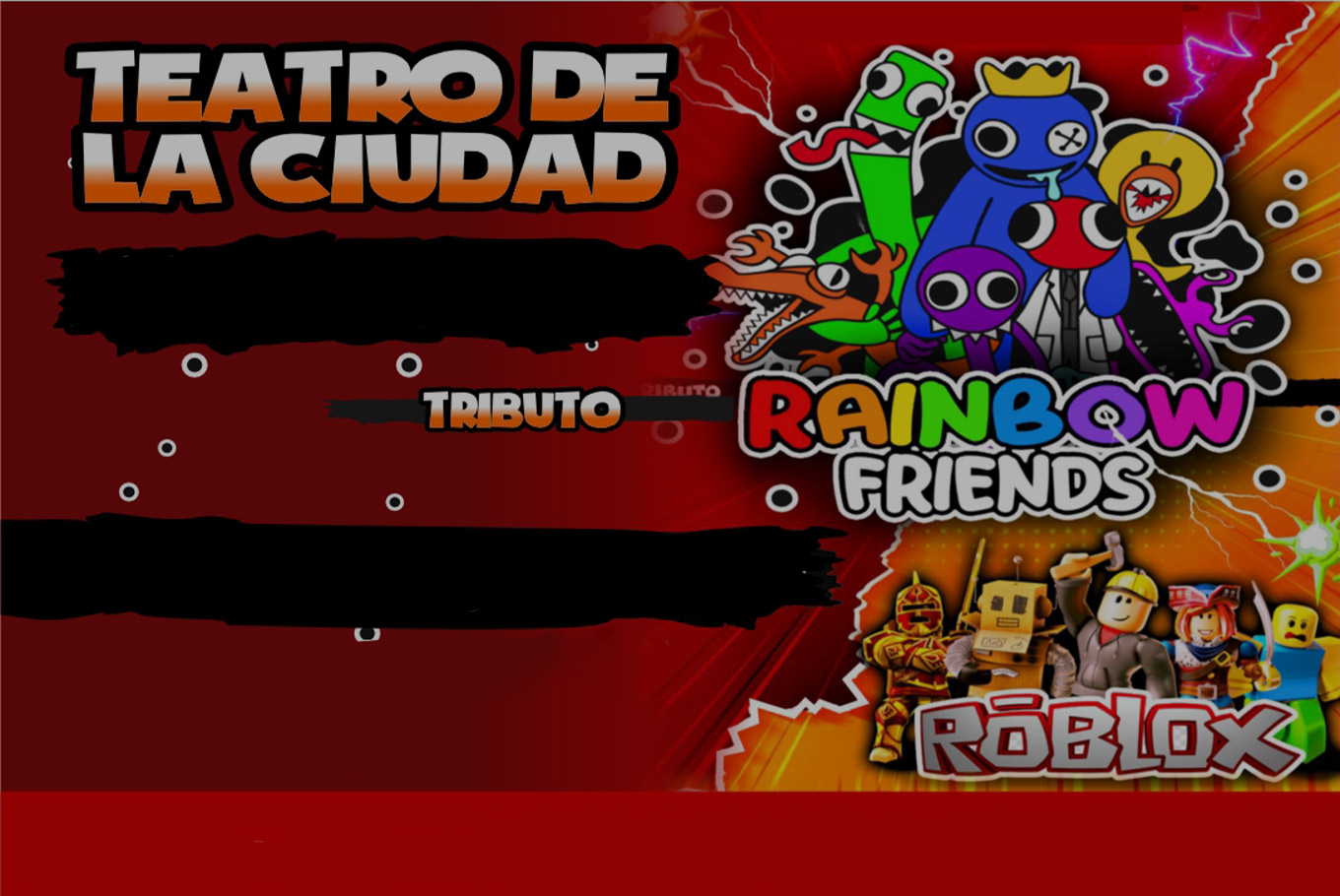 Teatro Morón - 📣 ROBLOX - RAINBOW FRIENDS 📌 Domingo 10 de Septiembre 17  hs. ✓Entradas disponibles por Plateanet y en Boleteria del Teatro (BUEN  VIAJE 851, MORÓN) ✓  📲 Para más